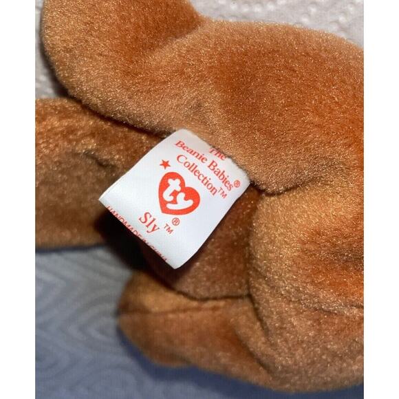 Ty Beanie Sly the Fox No Red Stamp in Tush Tag 1996 PVC Pellets‎ - Picture 5 of 8